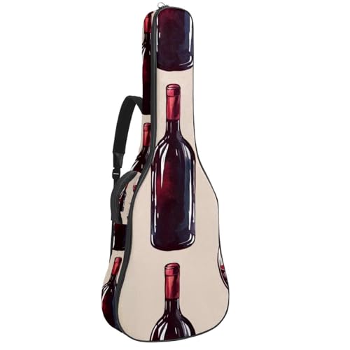 Housse pour guitare basse étanche en Oxford avec grand compartiment de rangement