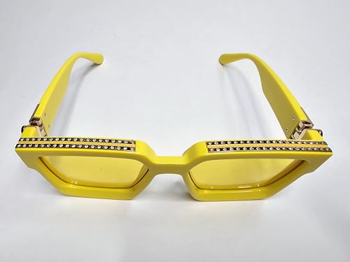 Image of Luxury Eyewear, Designer Square Sunglasses, UV 400 protection, Thick and strong Frame, for Men and Women