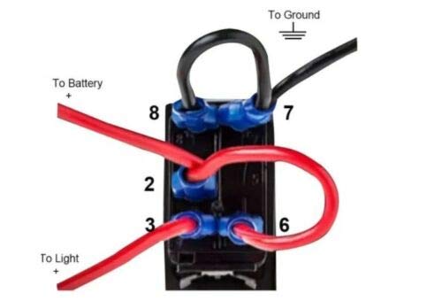 Nirider Faisceau De Câblage 2 Fils, 12 V 40 A, Interrupteur Rocher