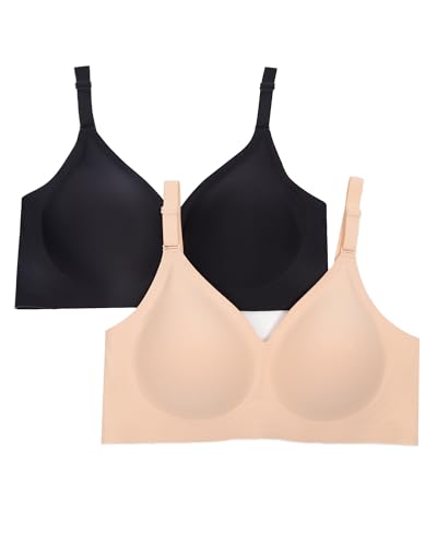 Image of HORISUN Comfortable Seamless Full Coverage Bra for Women Wireless Bras with Soft Support Regular and Plus Size