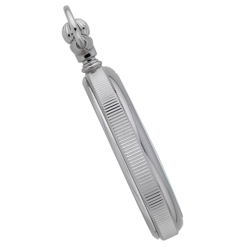 Image of Gotham Men's Stainless Steel Mechanical Hand Wind Railway Classic Nostalgia Series Pocket Watch # GWC14117S