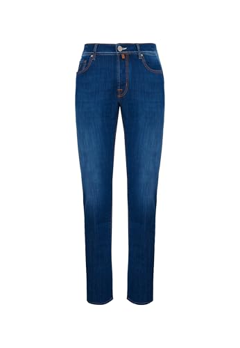 Patta interna ricamata con nome del pantalone e citazione del fondatore Profumati con l'esclusiva fragranza Jacob Cohën