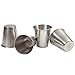 Ruisita 8 Pack 2.3 Ounce Stainless Steel Shot Cups Glass Drinking Vessel with 2 Pack Storage Case (2.3 Ounce/70 ml)