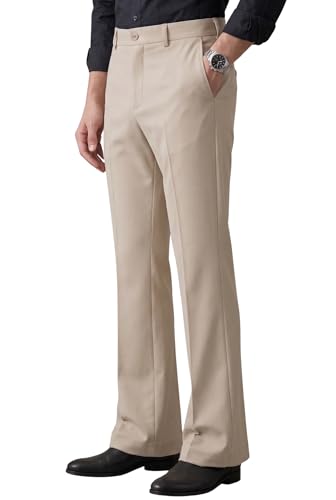 Image of Men's Trendy Bootcut Trousers - Modern Flared Fit | Premium Formal Pants