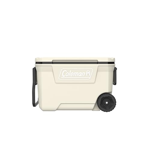 Image of Coleman Classic Series Insulated Portable Cooler, Leak-Resistant Outdoor Hard Cooler Keeps Ice up to 5 Days, 62 Quart, Desert Sand