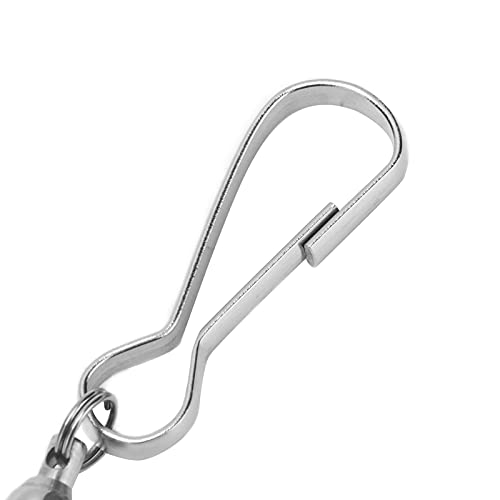 10 pezzi ganci girevoli a doppia clip girevoli, ganci girevoli clip per girandole a vento, gancio a spirale per piante da appendere per mangiatoia per uccelli campanelli eolici(l)