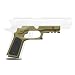 Recover Tactical CC3P Grip and Rail System with Changeable Panels for The 1911 (Tan with Black and Tan Panels)