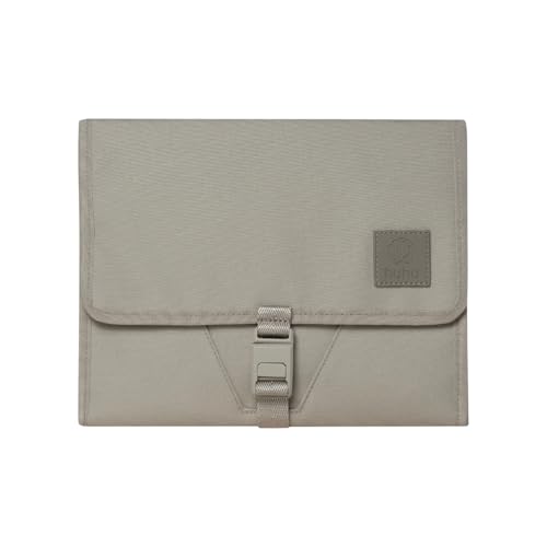 Huhu Baby Changing Wallet  Compact, Portable Diaper Changing Pad for Travel  Easy to Clean, Foldable Changing Mat  Must Have Diaper Bag Accessory for New Parents (Daybreak Taupe)