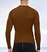 SPVISE Brown Long Sleeve Compression Shirt Men Cool Dry Workout Shirts Running Gym T-Shirt Thermal Tops Athletic Base Layer