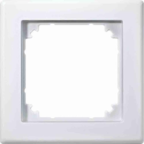 Schneider Electric Merten M-Smart-Rahmen für Steckdosen und Schalter, 1-fach, polarweiss, Artikelnummer 484119