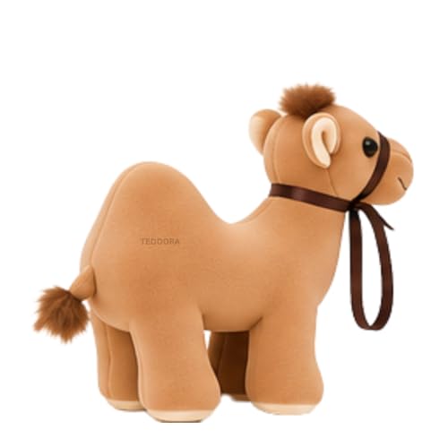 Image of Camel Soft Toy for Girls Boys Kids, Brown, Animal Stuffed Baby Teddy Gift Birthday, 23 cm