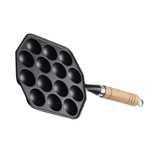 Poêle takoyaki maker en fonte qui ne colle pas avec accessoires de cuisson - 5