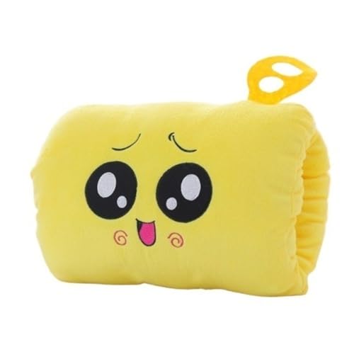 Vinter handvärmande handskar kudde tupplur kudde sovkuddar plysch leksaker festival gåvor resor nödvändigheter hemtextil (gul)