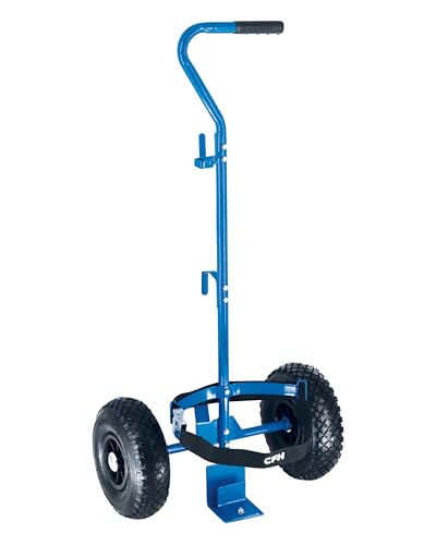 Gas-Trolley GT 89 - Gasflaschen Wagen für 5 kg und 11 kg Gasflaschen, 25 kg max. Traglast, Mit praktischen Halterungen für Abflammgeräte, Ergonomischer Griff Blau Gas-Trolley GT 89 - Gasflaschen Wagen für 5 kg und 11 kg Gasflaschen, 25 kg max. Traglast, Mit praktischen Halterungen für Abflammgeräte, Ergonomischer Griff Blau