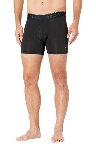 POLO RALPH LAUREN Men's 4D Flex Performance Air Boxer Briefs Regular and Long Leg 3-Pack3