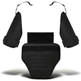 Multi-Functional Shoulder & Groin Protector Set, Universal Adjustable Padded Armor for Cosplay Costume & Role Play(Black)