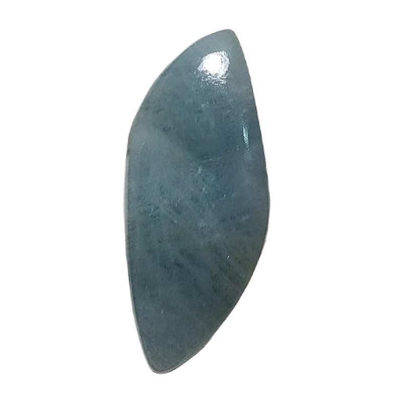 Pierre gemme aigue-marine 41x17x7mm en forme de cabochon lâche pour création de bijoux DIY