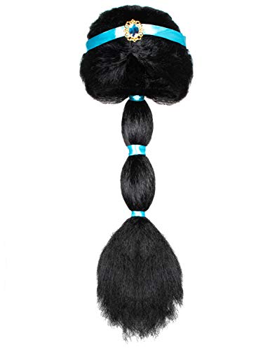 Cute Aladdin Magic Lamp Arabian Princess Costume Little Girls Wig For Birthday Halloween Party Dress Up