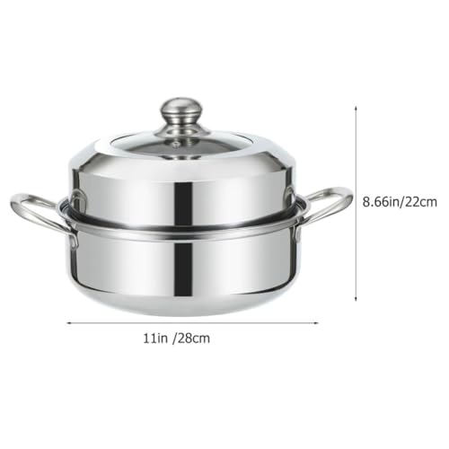 Cuiseur vapeur multifonctionnel PATKAW double couche en acier inoxydable rapide
