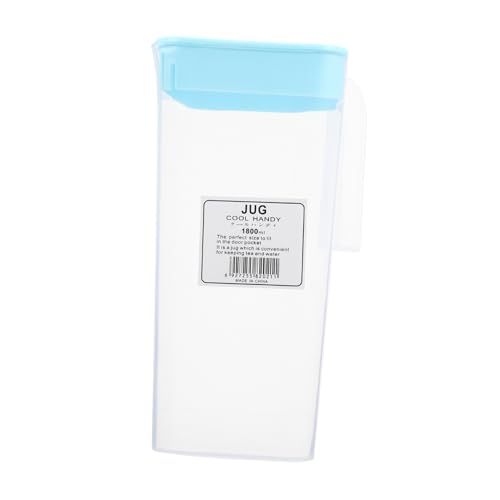 POPETPOP 冷蔵庫対応 冷水ポット 大容量多用途ウォータージャグ 素材使用 持ち運びやすいハンドル付きシンプルデザイン