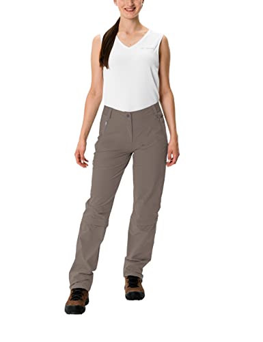 VAUDE Wanderhose Damen Farley Stretch Capri T-Zip III – Braun – Gr. 40 Lang – Ansicht 5