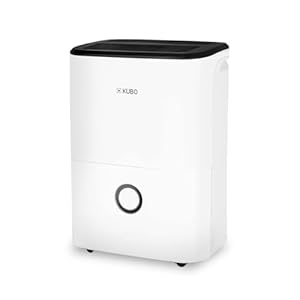 Kubo – Deshumidificador – Absorbe hasta 20 Litros de Humedad por Día – Cobertura de hasta 52 m2 – Función de Secado de Ropa – Silencioso – Color: Blanco