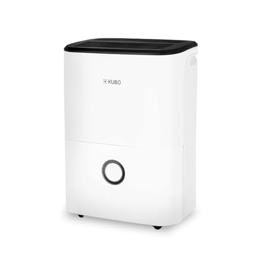 Kubo - Deshumidificador - Absorbe hasta 20 Litros de Humedad por Día - Cobertura de hasta 52 m2 - Función de Secado de Ropa - Silencioso - Color: Blanco