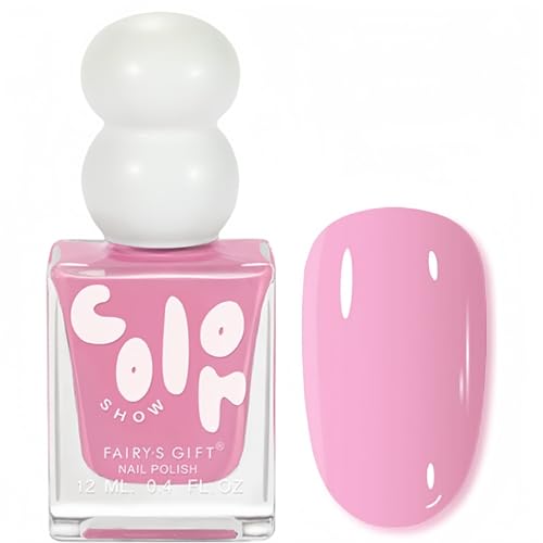 Bright Pink Nail Polish,Nail Varnish Quick Dry,High Gloss Li