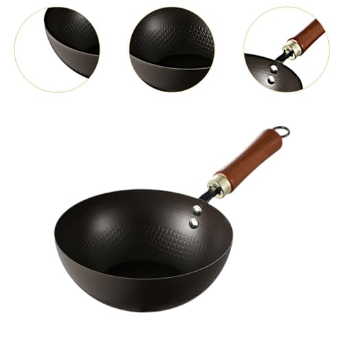 Wok multipropósito de hierro con fondo plano 20CM miniatura 3