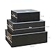 Rsgift Black Gift Box,11x7.8x3.5 inches,Gift Boxes with Lids,Magnetic Closure Box for Man Wedding Male,Birthday,Valentine's Day,Graduation,Christmas,gift boxes for presents