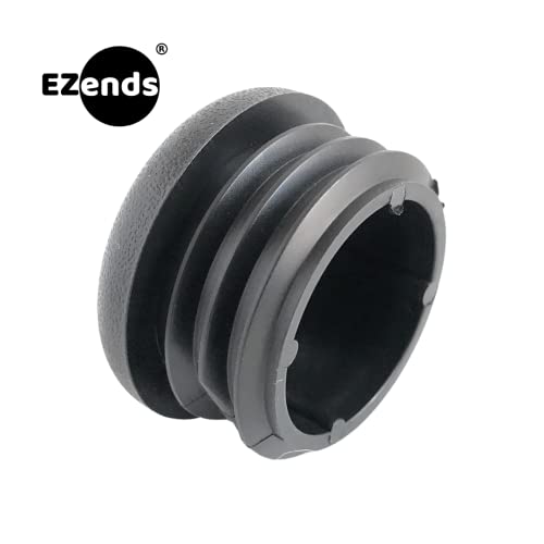 Image of Premium Grade 1 1 /4 Inch Round Plastic Plugs, 10-14 Gauge (8 Pack) Extra Durable Pipe Plug Tubing End Cap, Black Round End Caps, Durable Chair Glide Sliders, Furniture Floor Protection.