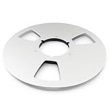1/4 10 Zoll Aluminium Blanko Tape Reel to Reel Recorder Leere Spule für Nab, Mpty Tape Reel Aluminiumlegierung Reel Tape Recorder Zubehör Leere Disc Öffnungsmaschinenteile (Silber)
