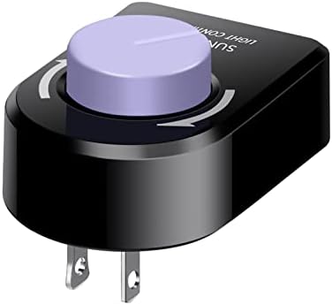 Aiwode Rotating Dimmer Switch,Soldering Iron Temperature Control,Electric Fan/Factory Electric Fan,Ventilation Fan,Power Controller,Desk Lamp,Dimming LED Light,UL Listed,Below 200W,Black,Pack of 1.