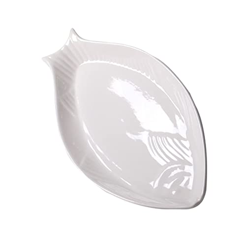Cabilock 1Pc Restaurant Meat Hotel Household Salad Dishes Pizza Platters, Supplies Sushi, Display Server Platters Food Cocktail Dish Shape Ceramics Fish, Serving Arge Birthday Trays Coffee #TOP21