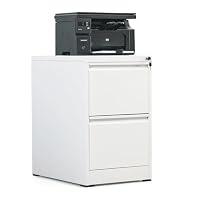 Amazon.co.jp: SOLEADO 4段スチール製 オフィスキャビネット 鍵付き 4