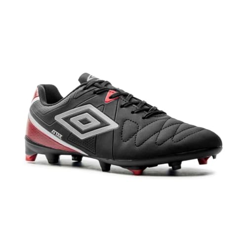 Chuteira Campo Umbro Attak Eternal Preto/prata/vermelho U01fb071-184-42