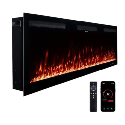 Modern Ember Vibrance 50-Inch Smart Electric Fireplace