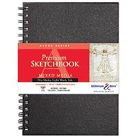 Stillman & Birn Alpha Series Premium Wire-Bound Sketch Books - 7" x 10" - 100 lb. (150gsm) 50 Sheets