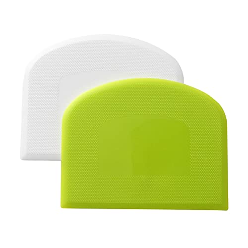 Scodella per impasto, raschietto da cucina, in plastica, per pizza e impasto, 2 pezzi