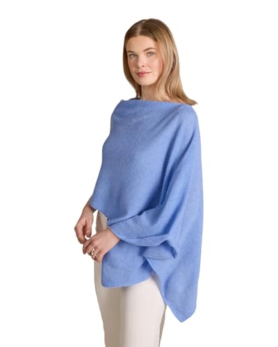 Image of CLAUDIA NICHOLE Womens 100% Cashmere Dress Topper - Cashmere Poncho Wrap