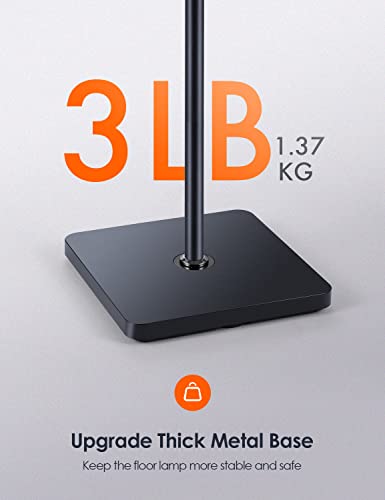 Alongdeng Led Floor Lamp, Dimmable Led Floor Lamps For Reading, Adjustable 3000K-6500K Colors & 5 Brightness Levels Standing Lamp With Adjustable Gooseneck, Floor Lamp For Living Room, Bedroom, Office #TOP5