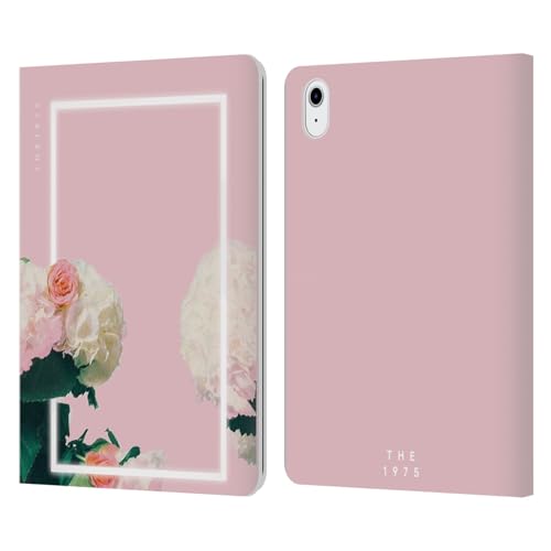 Carcasa de cuero tipo libro iPad Air 2022 The 1975 Rosas