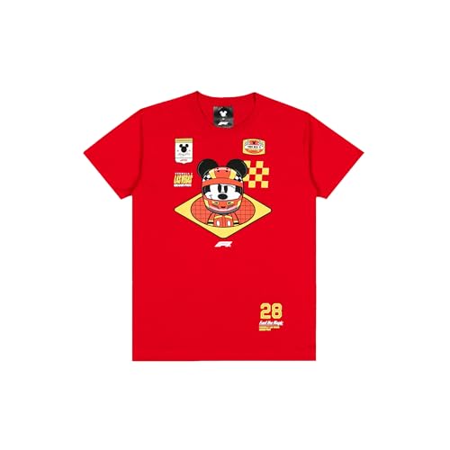 F1 Las Vegas Grand Prix x Disney Men's Helmet T-Shirt, Red, Large
