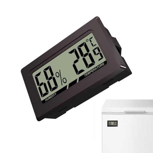 Generic - Termometro de ambiente digital, higrómetro termometro interior | Pequeño termohigrómetro LCD, medidor de humedad de la temperatura de pantalla Lcd, medidor de medición preciso para