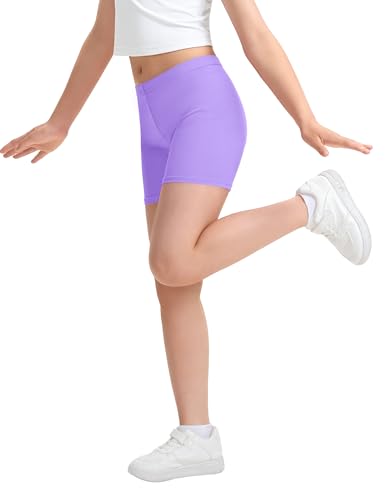Image of KEREDA Girls Bike Shorts Cotton Cartwheel Dance Under Dress Shorts for Kids