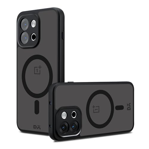 Image of DailyObjects Nimbus Magnetic Case Cover Compatible with OnePlus 13s | Wireless Charging Slim Back Cover - Black