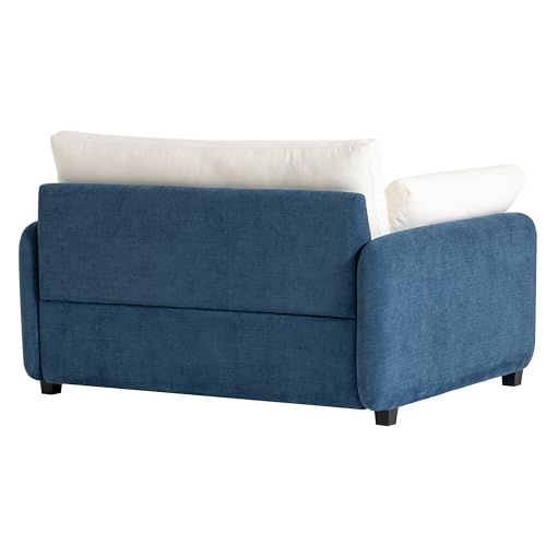 Sillón Chenille Plegable Azul miniatura 6