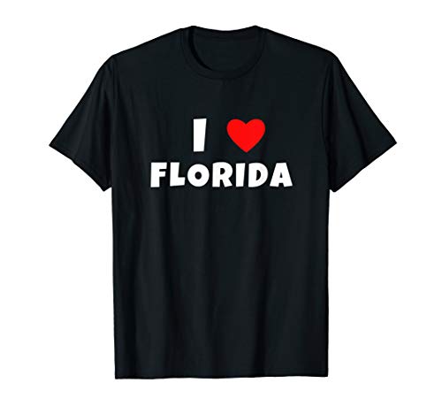 I Love Florida T-Shirt | Snowbird Gifts for Florida Lovers