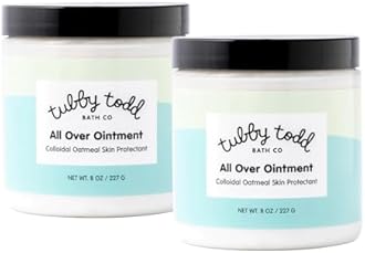 TUBBY TODD All Over Ointment Baby Eczema Cream, Everyday Multi-Purpose Baby Skin Relief Cream, Sensitive and Dry Skin, Rash & Irritation - Steroid & Gluten Free, Fragrance-Free, 8 oz, 2 Pack