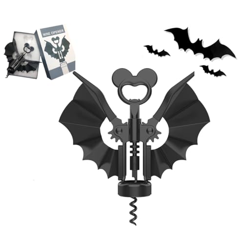 Bat 2-in-1 Wine & Beer Opener, Goth Corkscrew,Halloween Gifts for Women - image 1